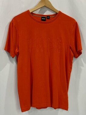 Hugo Boss Orange Embossed Logo Short-Sleeve Tee